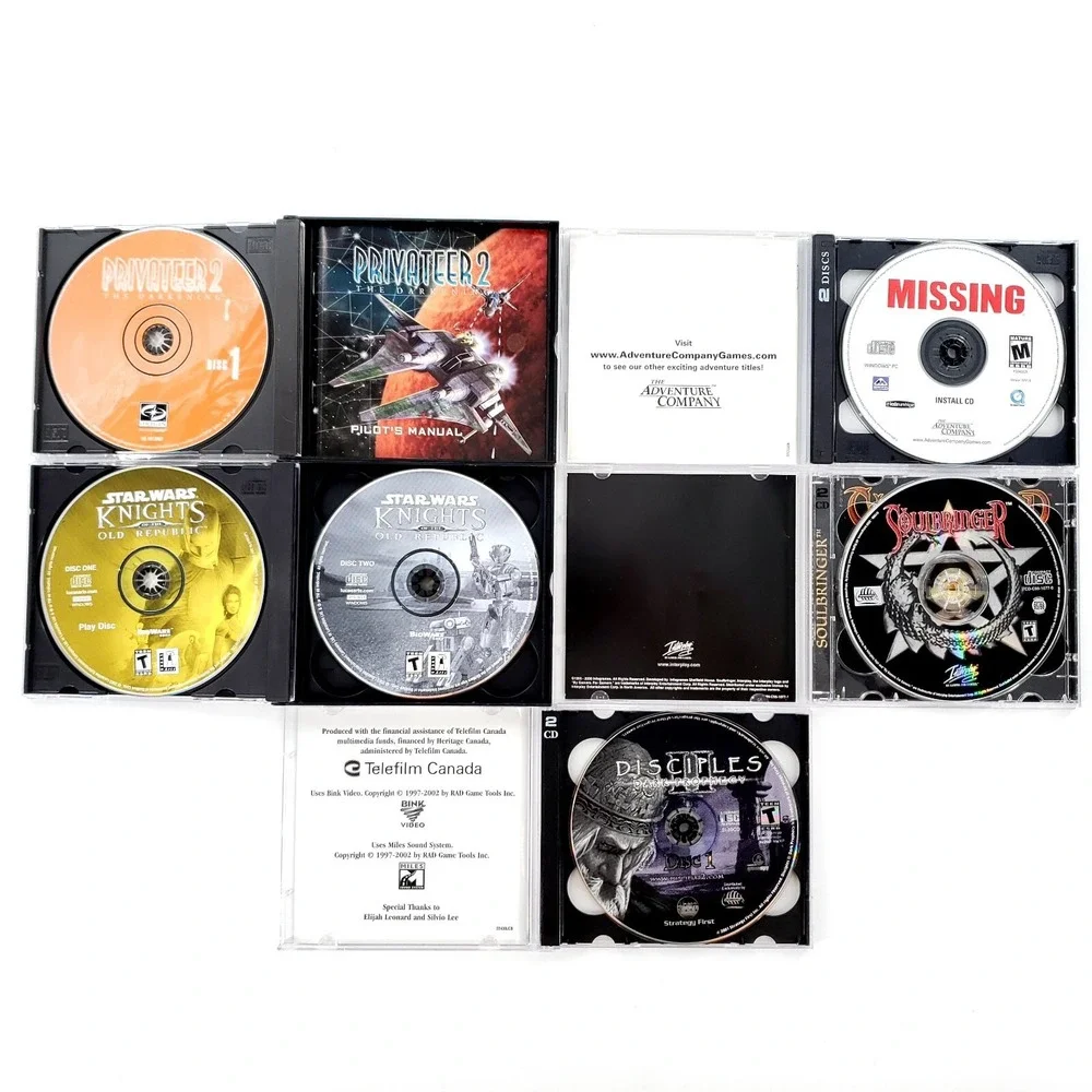 Windows PC Games Lot Of 12 In Jewel Cases Discs In NM/Mint Condition